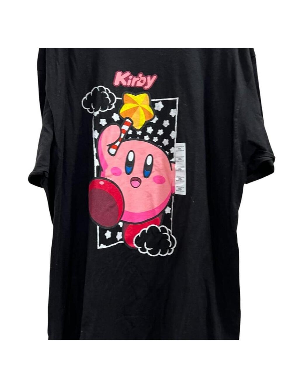 Nintendo Men's Black Kirby tee NWT big & tall SZ XXL 2X